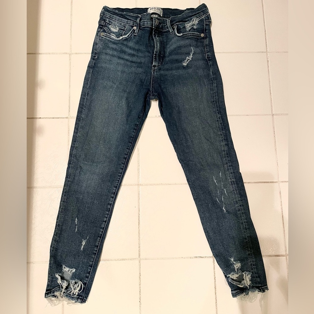 Agolde distressed skinnies